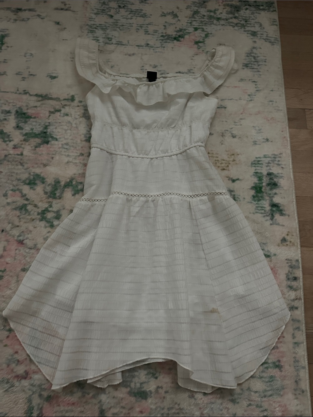 wild fable White Ruffle-Trim Summer Dress